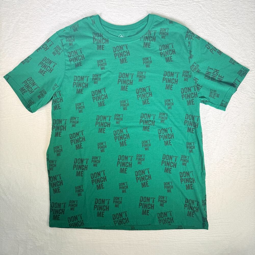 Lucky Clover Tee Don't Pinch Me St.Patrick's Day Patty's Irish Green‎ T-Shirt L